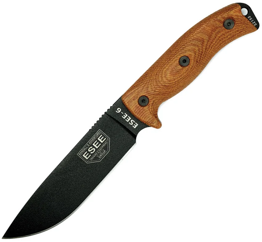 ESEE Knives Model 6 Black Natural