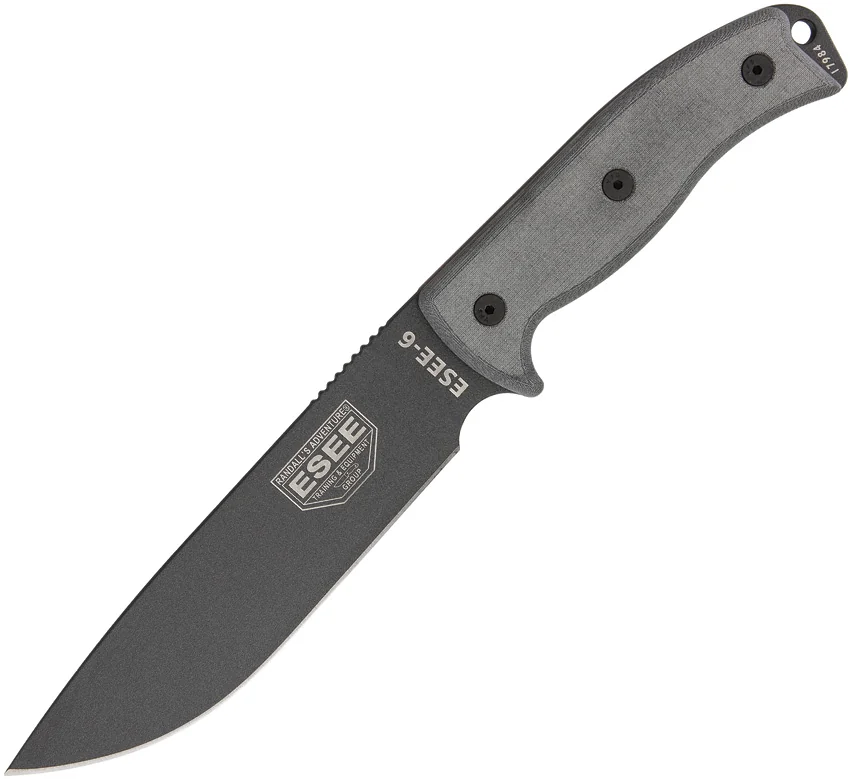 ESEE Knives ESEE-6P-TG Knife Micarta (6.5" Gray)