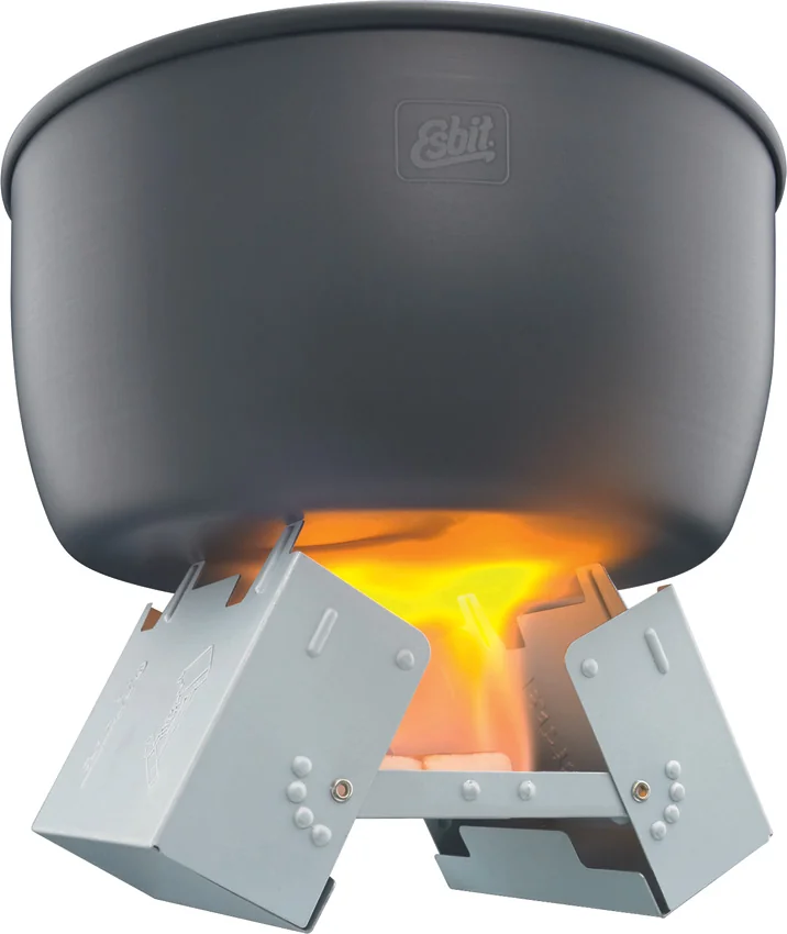 Esbit Large Pocket Stove w/ 12 x 14g Solid Fuel Tablets