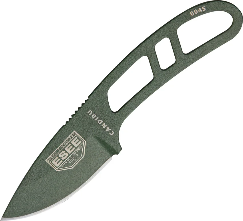 ESEE Candiru Fixed Blade Neck Knife (2" Olive Drab)