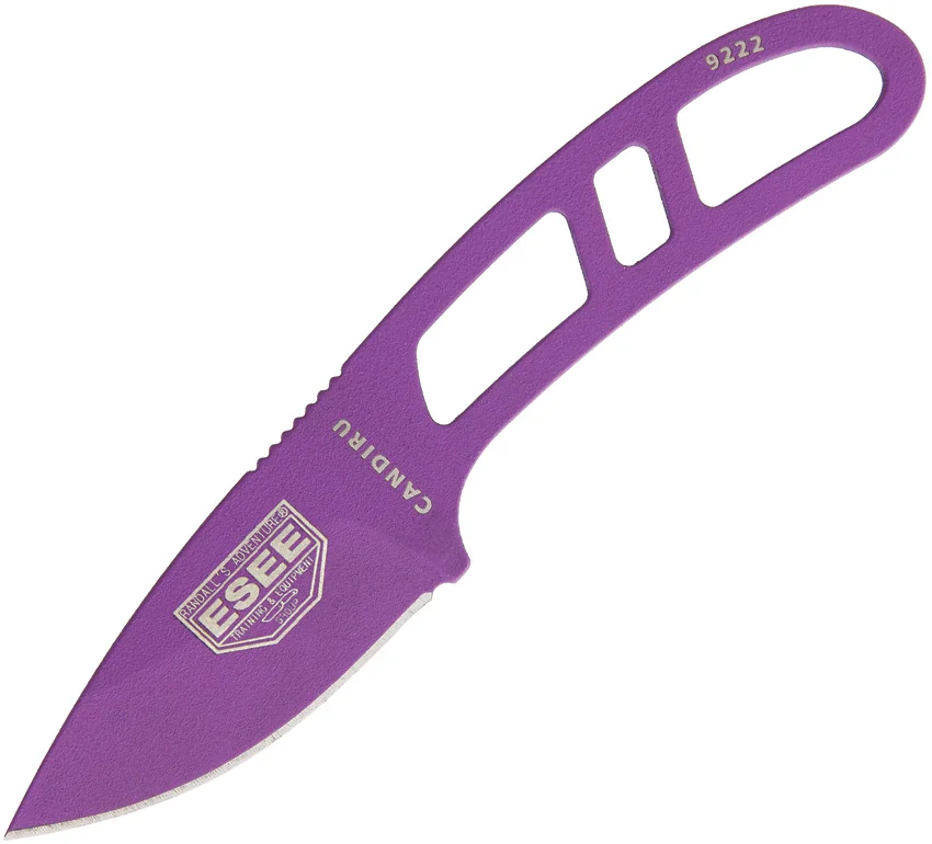 ESEE Candiru Fixed Blade Neck Knife Violet (2" Purple)