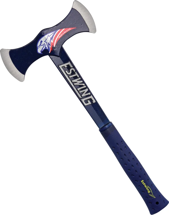 Estwing Black Eagle Double Bit Axe w/ Blue Rubberized Handle