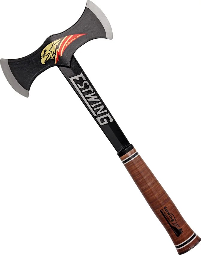 Estwing Black Eagle Double Bit Axe w/ Leather Handle