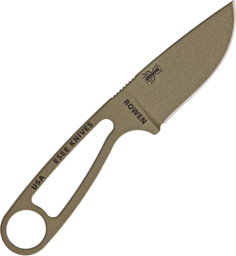 ESEE Izula DE Fixed Blade Neck Knife (2.875" Dark Earth)