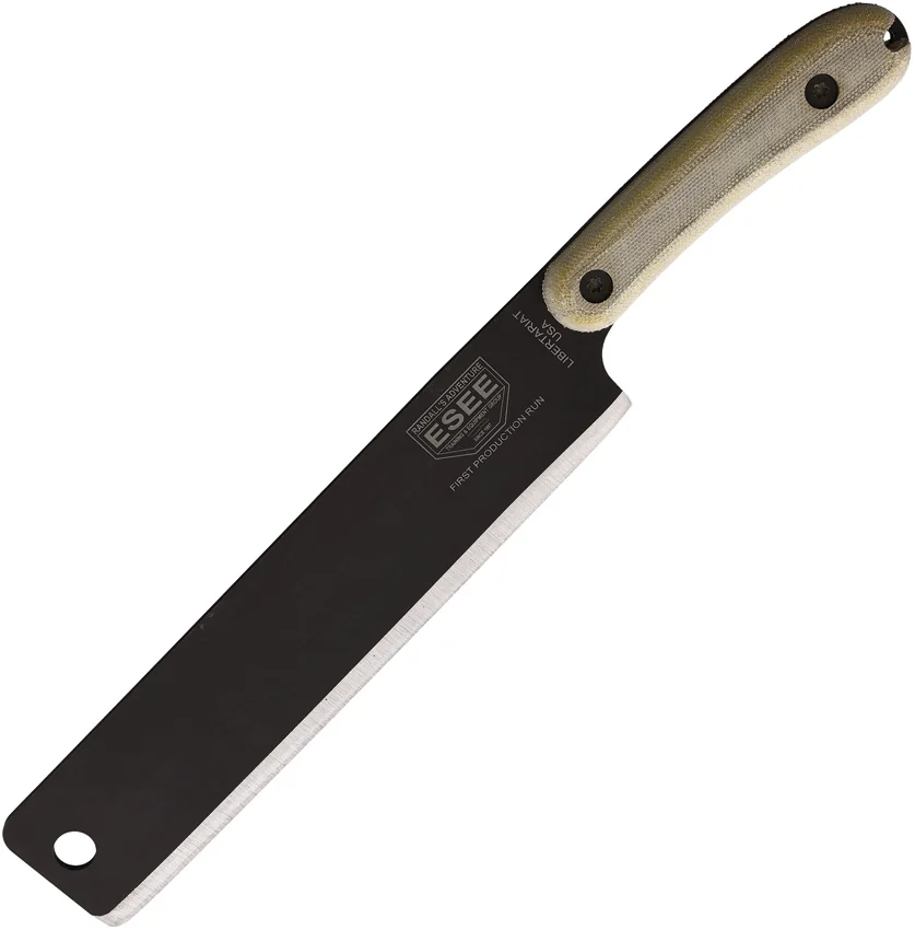 ESEE Knives Libertariat Machete Canvas Micarta (9" Black)