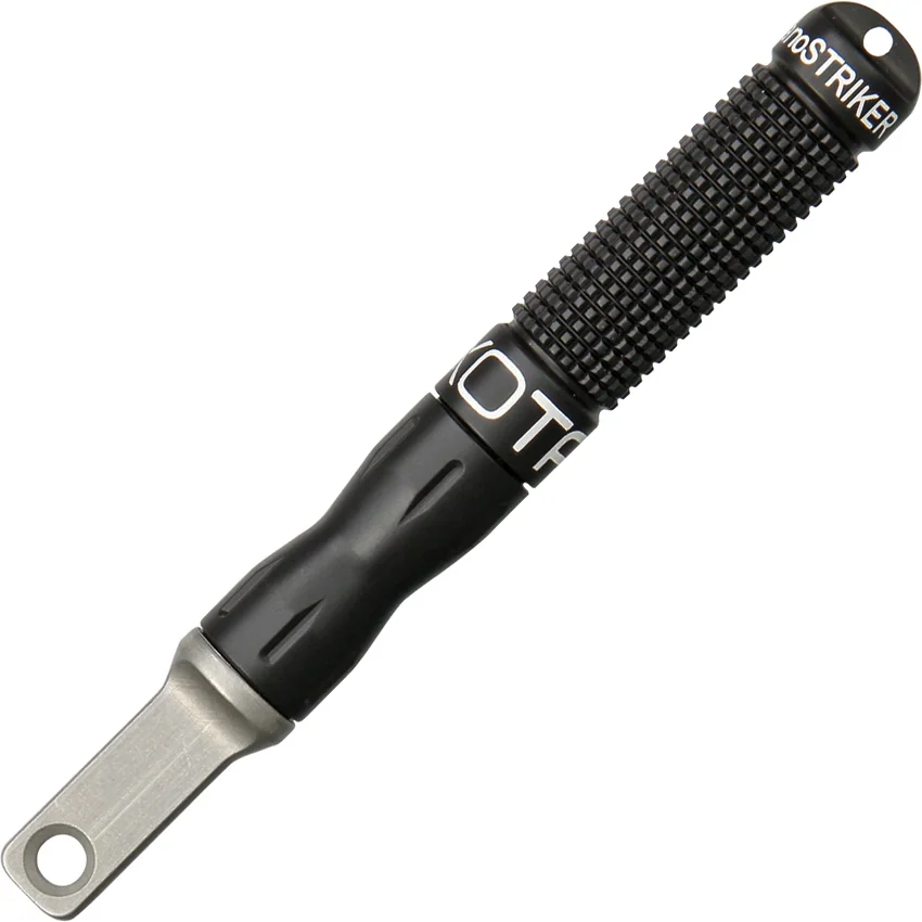 Exotac nanoSTRIKER XL Fire Starter Ferro Rod Ultra-Portable Keychain (Black)