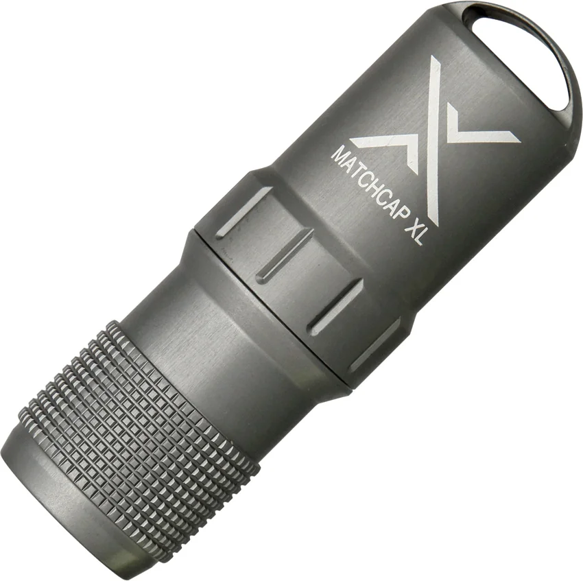 Exotac MATCHCAP XL Survival Matchcase Waterproof Capsule (Gunmetal)