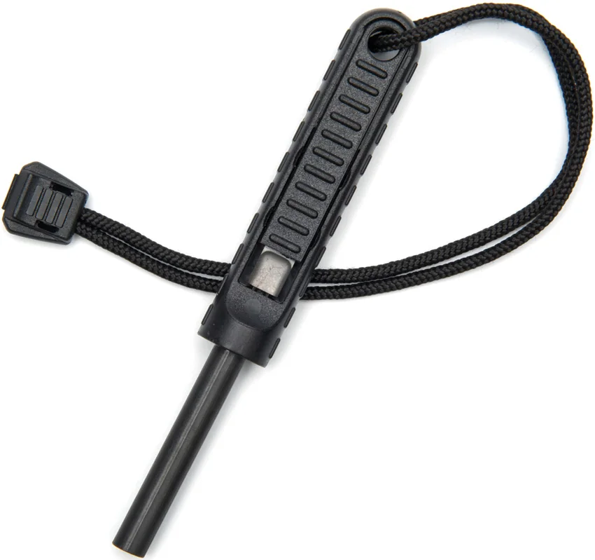 Exotac polySTRIKER XL Ultra-Light Fire Starter Ferro Rod (Black)