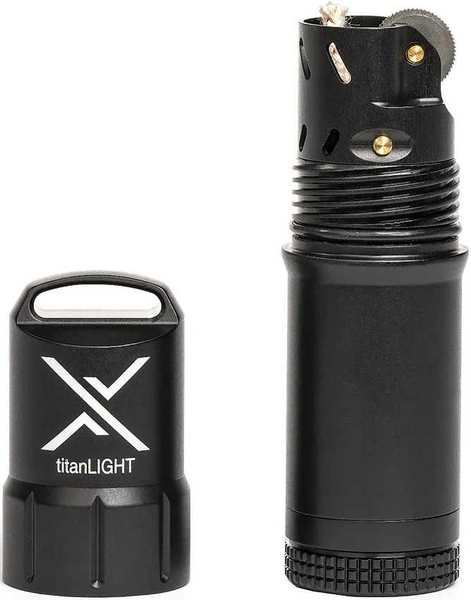 Exotac titanLight Waterproof Lighter Black Aluminum