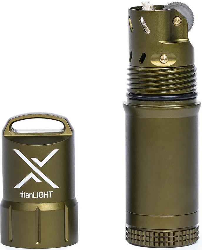 Exotac titanLight Waterproof Lighter OD Green Aluminum