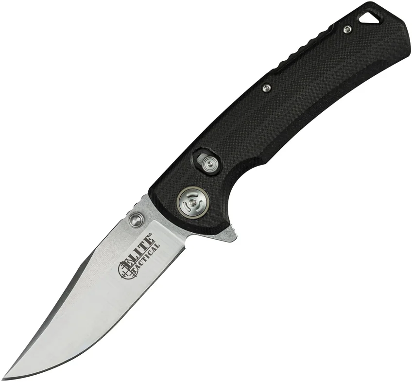 Elite Tactical Chaser Rapid Lock Knife Black G-10 (3.5" Satin)
