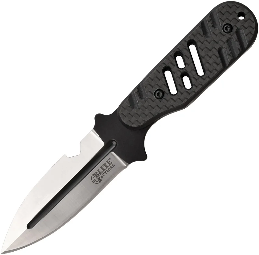 Elite Tactical The Minion Fixed Blade Knife Carbon Fiber/G-10 (2.5" Satin)