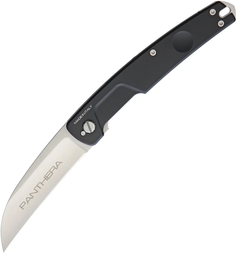 Extrema Ratio Panthera Razor Liner Lock Knife Black Aluminum (4" Satin)