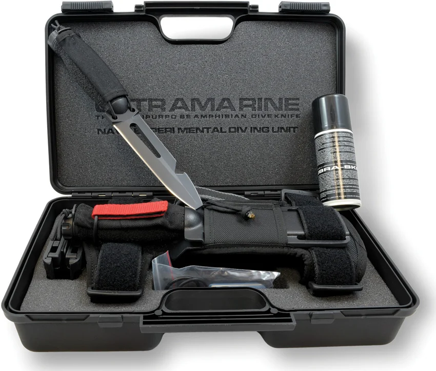 Extrema Ratio Ultramarine N.E.D.U. Fixed Blade Black Nylon (5.50" Black)