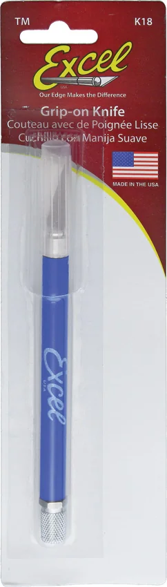 Excel Blades K18 Grip-On Utility/Craft Knife Aluminum