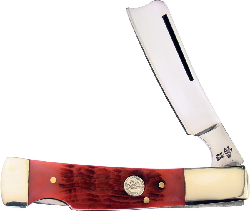 Frost Cutlery Razor Lockback Red Bone