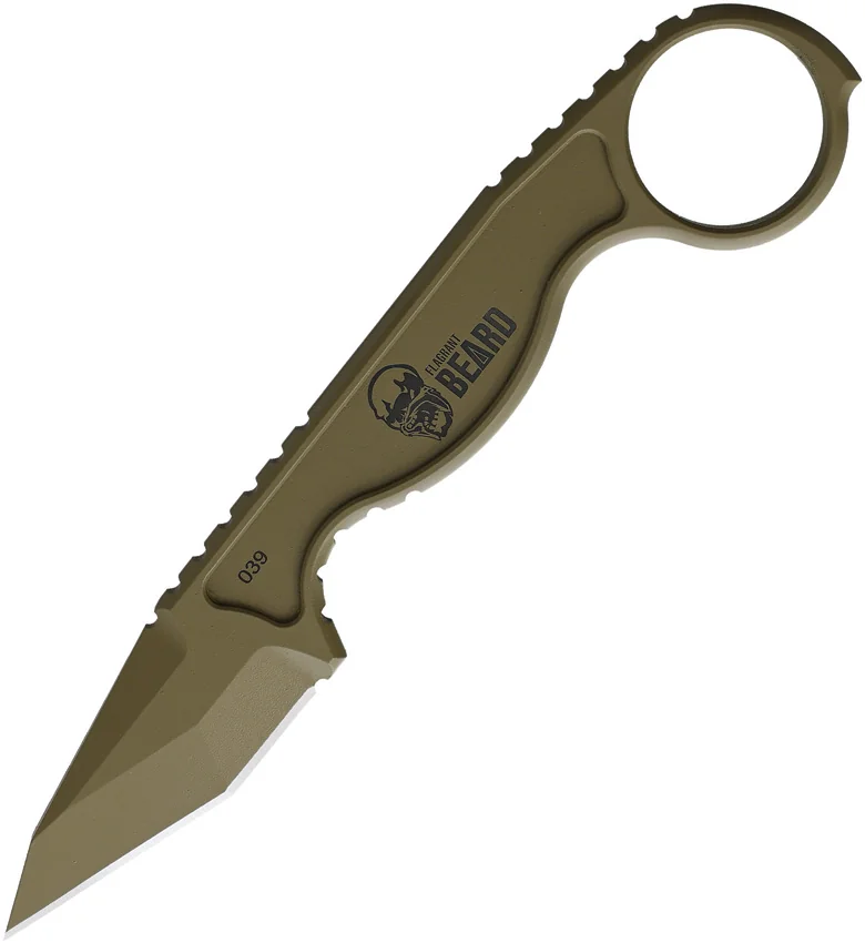 Flagrant Beard Havoc Neck Knife Coyote Tan (2.5" Tan)
