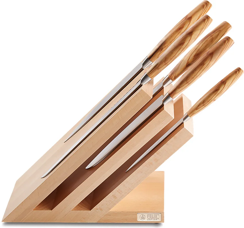 FELIX 6pc Knife Set with Block