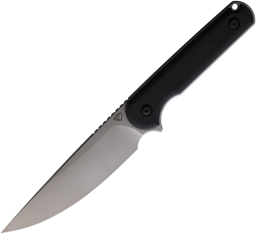Ferrum Forge XL Lackey Fixed Blade Knife Black G-10 (4.5" SW D2)