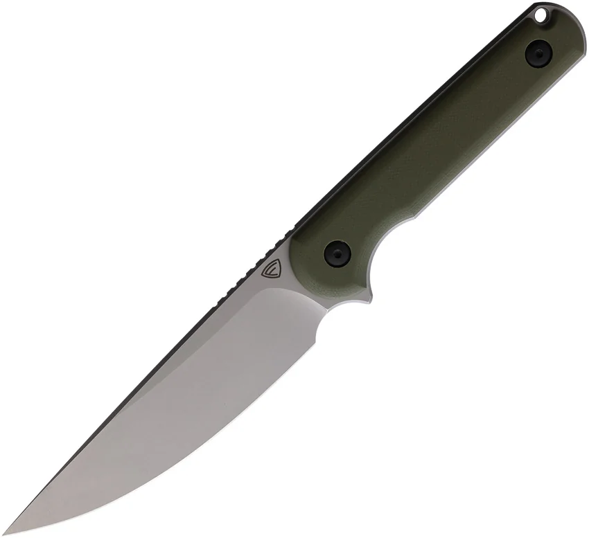 Ferrum Forge XL Lackey Fixed Blade Knife Green G-10 (4.5" SW D2)