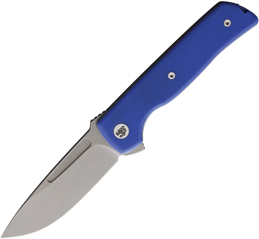 Terzuola Tactical ATCF Lite Liner Lock Knife Blue G-10 (3" SW)