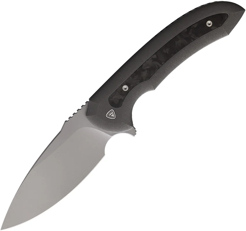 Ferrum Forge Allurus Titanium Frame Lock Knife Marble CF Inlay (3.45" SW)