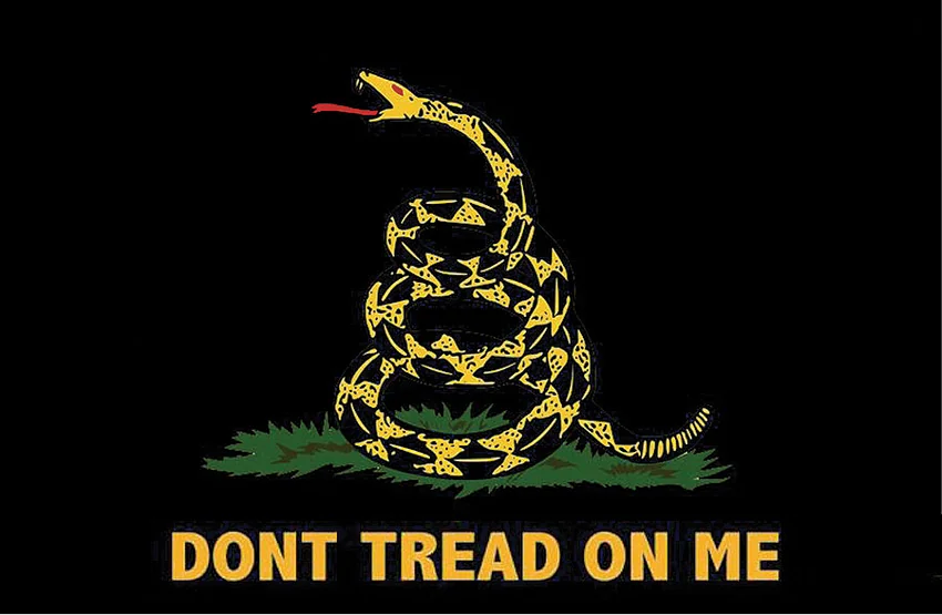 Flags Black Gadsden Flag