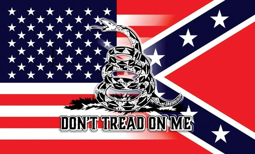 Flags USA & Confederate Flag