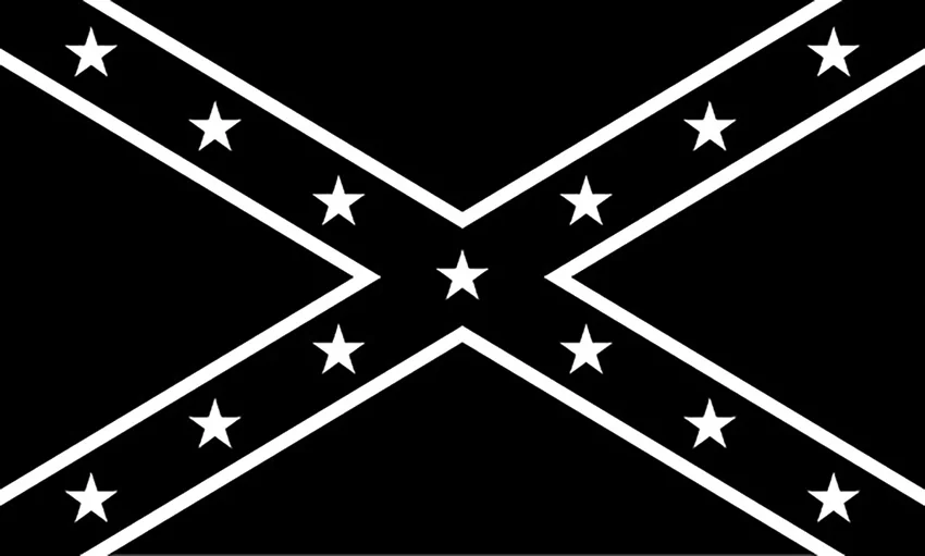 Flags Confederate Black/White Flag