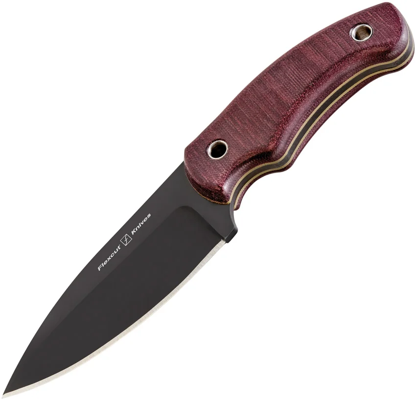 Flexcut Hawthorne Nomad Fixed Blade Knife Red Coral (4.25" Black) FTKFB3A