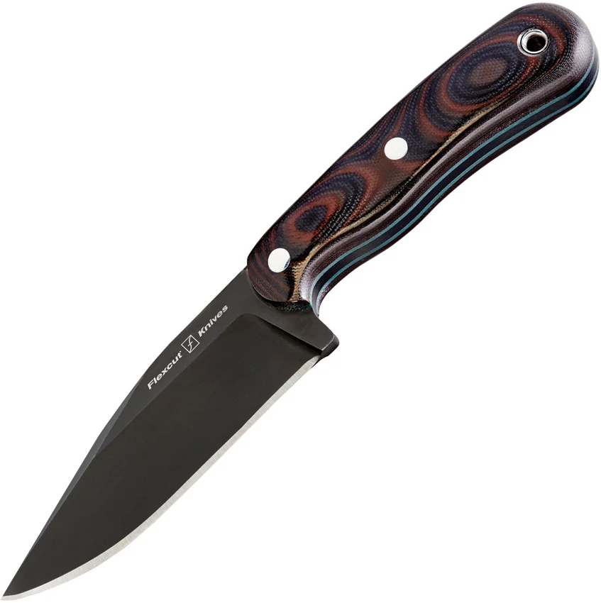 Flexcut Hawthorne Seeker Fixed Blade Red/Black G-10 (4.00" Black)