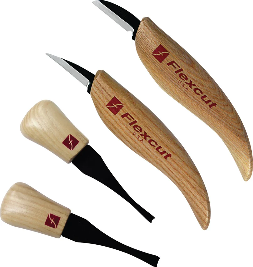 Flexcut Carving Knives Beginner Palm & Knife Set