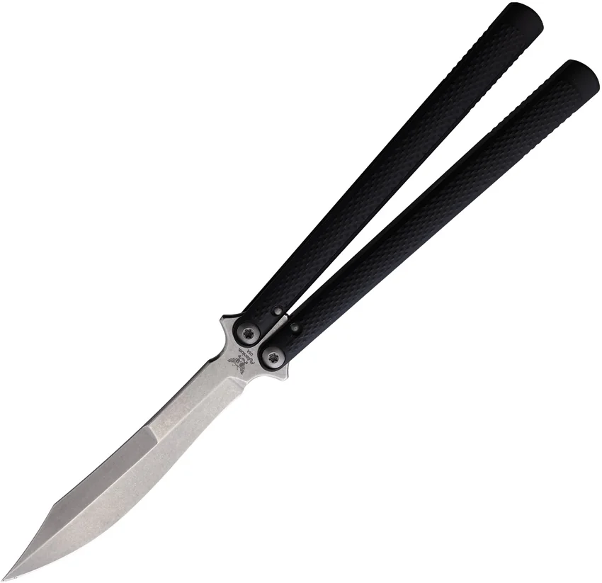 Flytanium + Eldon Talley Talisong Z Balisong Knife Black Aluminum (4.5" SW)