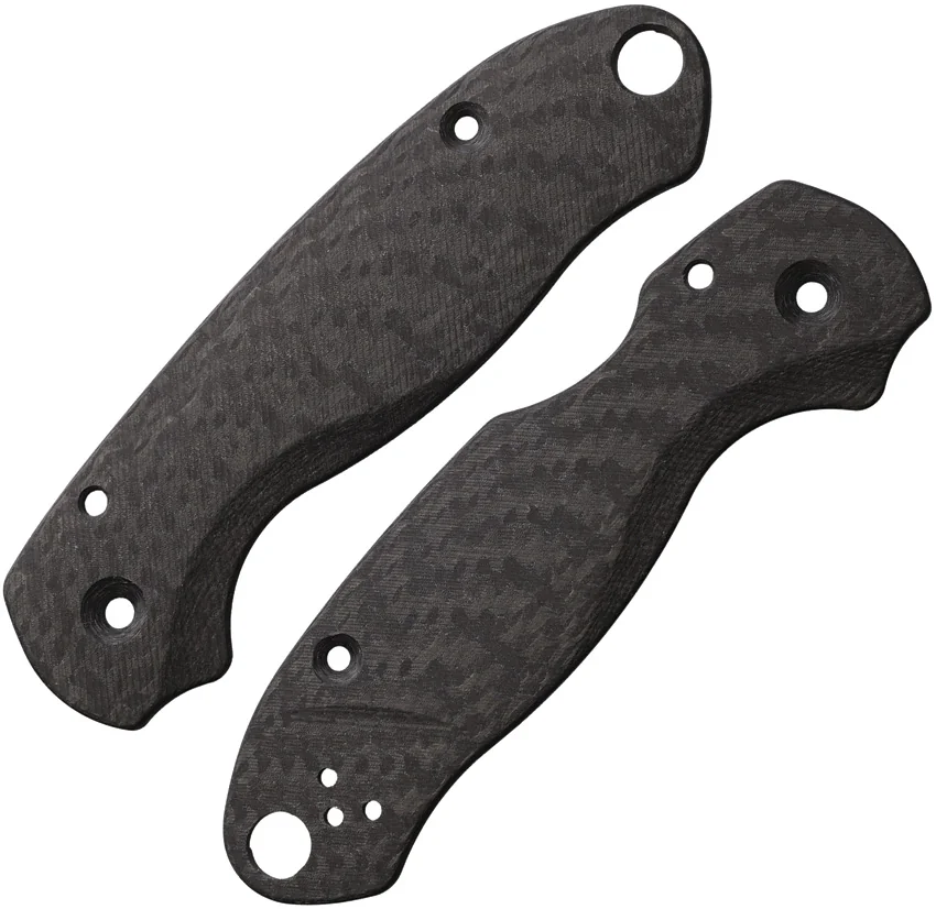 Flytanium Lotus Carbon Fiber Scales for Spyderco Paramilitary 3 Knife