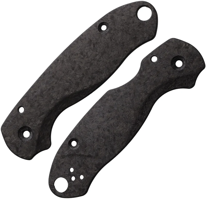 Flytanium Lotus Shred Carbon Fiber Scales for Spyderco Paramilitary 3 Knife