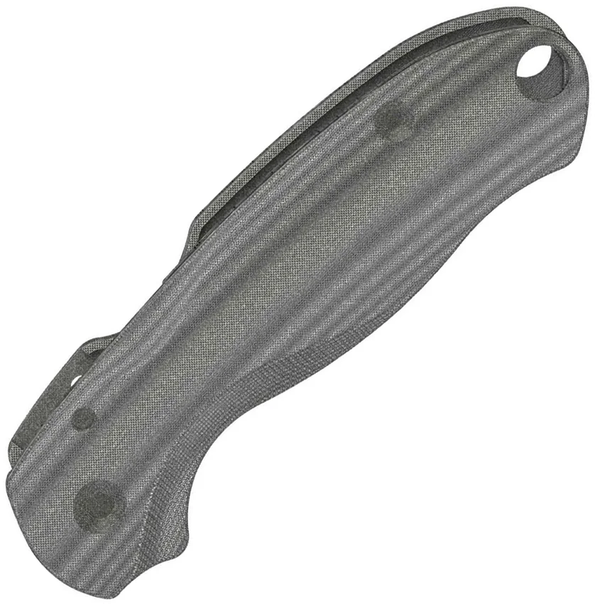 Flytanium Lotus Black Linen Micarta Scales for Spyderco Para 3 Knife