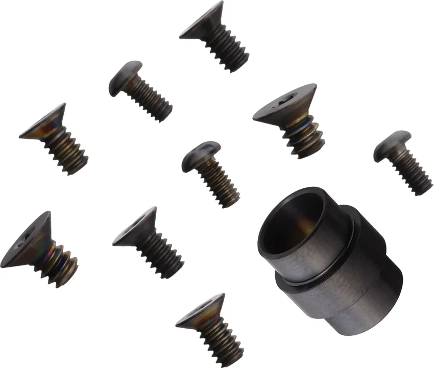 Flytanium Titanium Hardware Kit for Spyderco Manix 2 -  Black