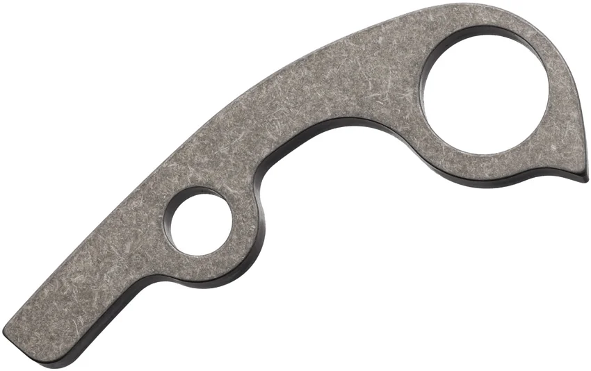 Flytanium Custom Titanium Backspacer for Spyderco Para 3 - Stonewash
