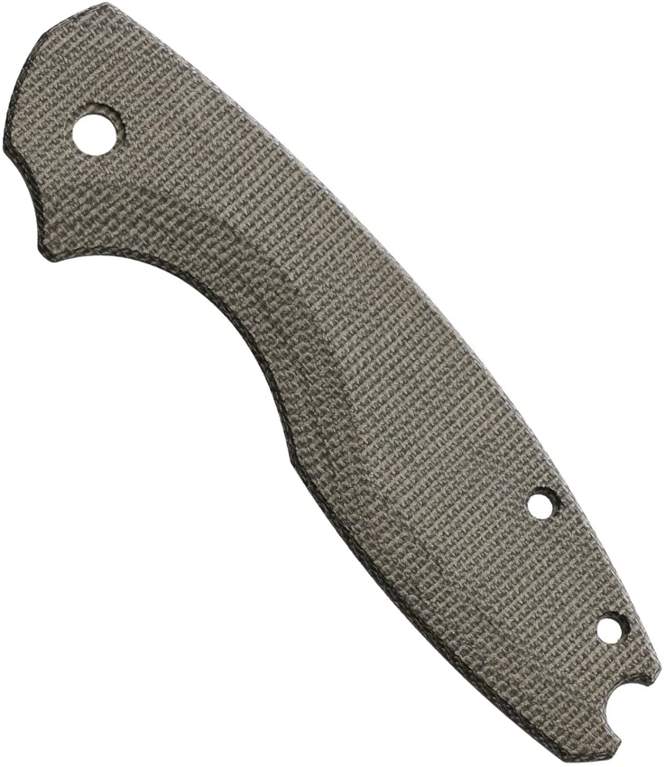 Flytanium Pilar III Green Canvas Micarta Scales
