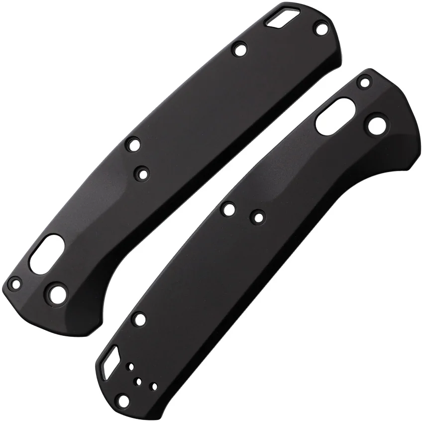 Flytanium Custom Titanium Scales for Benchmade Taggedout - Black DLC
