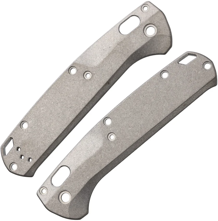 Flytanium Custom Titanium Scales for Benchmade Taggedout - Stonewash