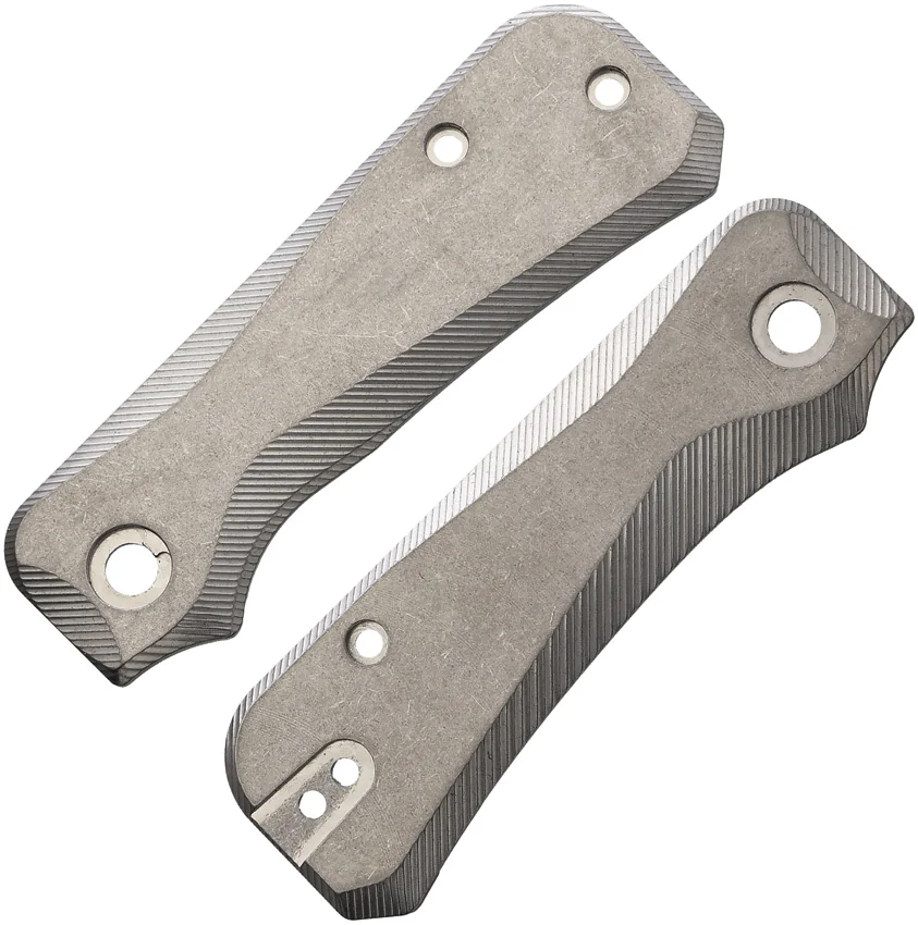 Flytanium Groove Titanium Scales for Civivi Baby Banter Knife - Stonewash