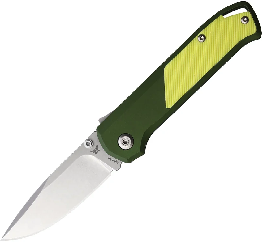 Flytanium Arcade Shark-Lock Knife  OD Green w/ Black G-10 (3.2" Stonewash)