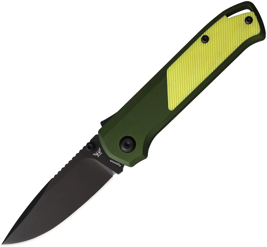 Flytanium Arcade Shark-Lock Knife  OD Green w/ Black G-10 (3.2" Black DLC)