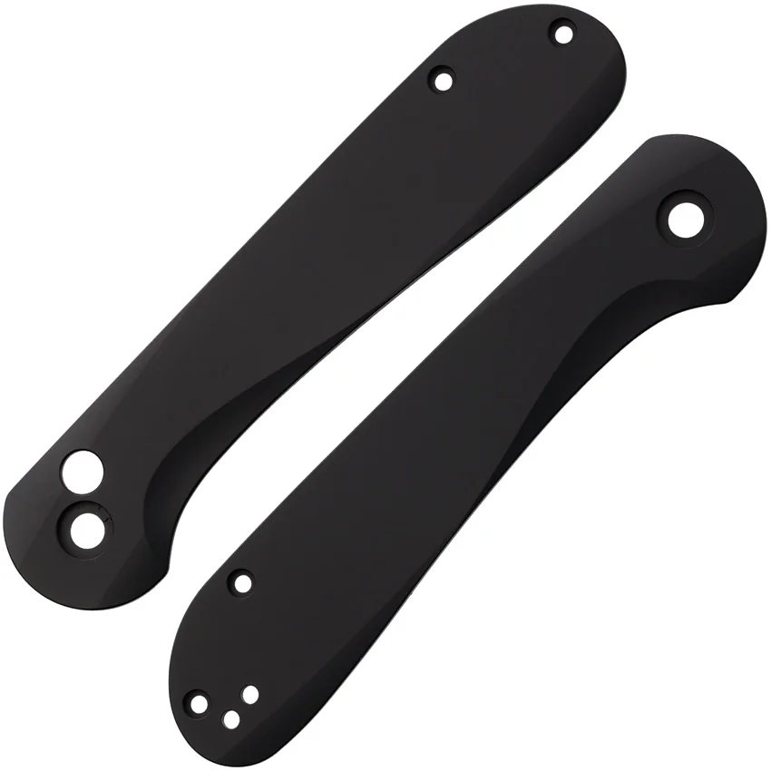 Flytanium Contoured DLC Black Ti Scales for CIVIVI Button Lock Elementum Knives
