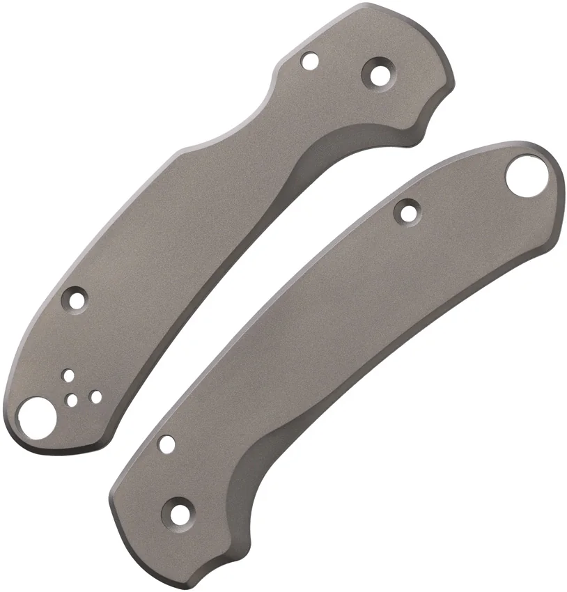 Flytanium Skinny Titanium Scales for Spyderco Para 3 - Blasted