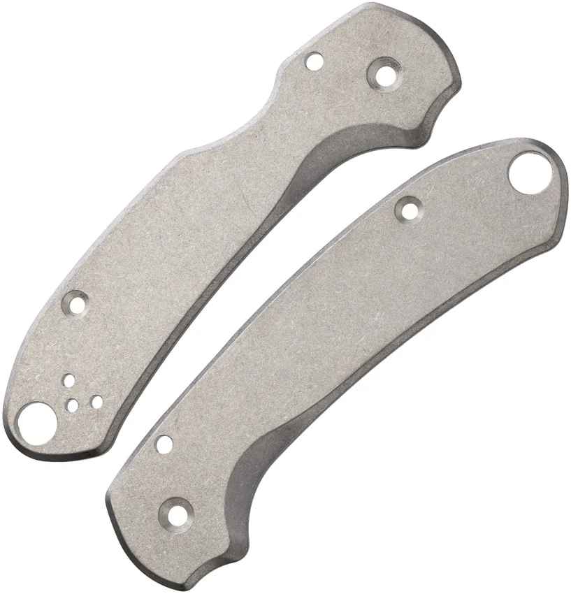 Flytanium Skinny Titanium Scales for Spyderco Para 3 - Stonewash