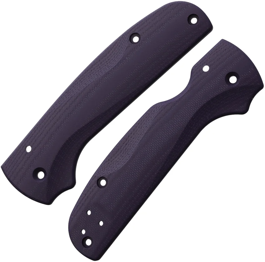 Flytanium Custom G-10 Lotus Scales for Spyderco Shaman - Deep Purple