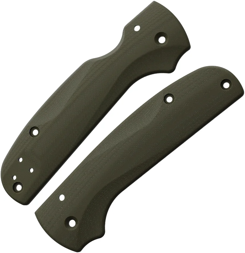 Flytanium Custom G-10 Lotus Scales for Spyderco Shaman - OD Green