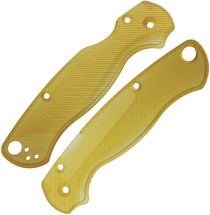 Flytanium Custom Lotus Scales for Spyderco Paramilitary 2 - Ultem